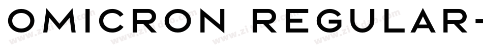 Omicron Regular字体转换